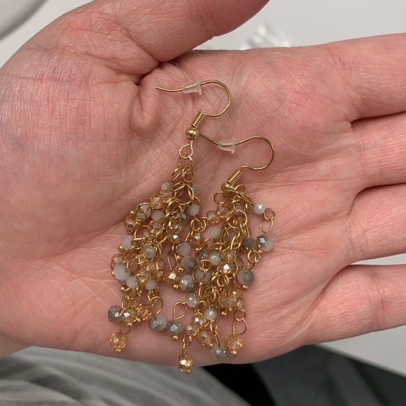 Gold Twinkle & Twilight Necklace & Earring Combo - Picture 6 of 7